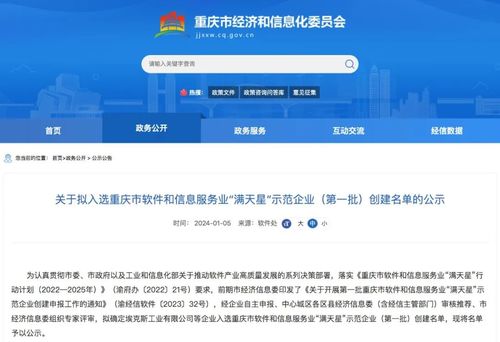 亞信科技數(shù)智邏輯入選重慶市‘滿天星’示范企業(yè)，引領(lǐng)信息技術(shù)咨詢服務(wù)新篇章